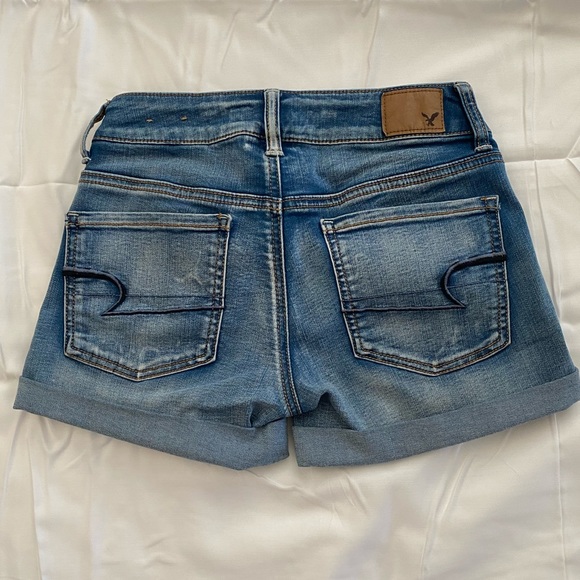 American Eagle Outfitters Jean Shorts Size 0 - Picture 2 of 4